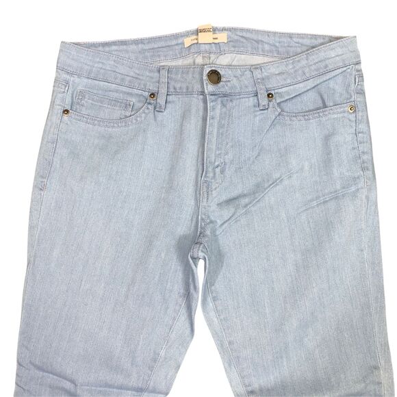 Life In Progress Womens Skinny Jeans Denim Light Wash Stretch Distressed Size 30 - Picture 2 of 6